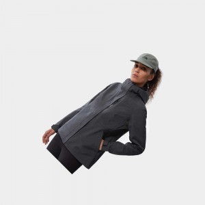 Chaqueta Impermeable The North Face Dryzzle Futurelight™ Mujer Grises Oscuro | 23014-HMJT