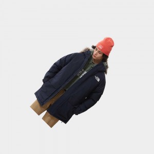 Chaqueta Impermeable The North Face Mcmurdo Hombre Azul Marino | 98306-DUYJ