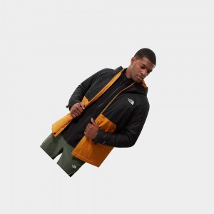 Chaqueta Impermeable The North Face Millerton Hombre Amarillos Negros | 50371-NSLV
