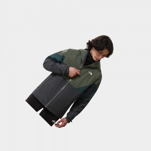 Chaqueta Softshell The North Face Lightning Hombre Grises Oscuro Verde Oliva Verdes | 85014-QPHG