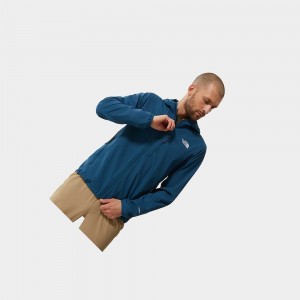 Chaqueta Softshell The North Face Nimble Hooded Hombre Azules | 39158-NUZT