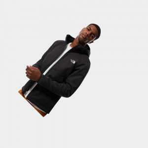 Chaqueta Softshell The North Face Quest Hooded Hombre Negros | 20137-CIGZ