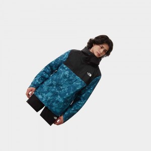 Chaqueta Softshell The North Face Quest Zip-in Hombre Azules Negros | 90657-OUGV