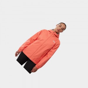 Chaqueta Softshell The North Face Quest Hooded Mujer Naranjas | 75631-JIXO