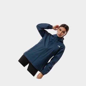 Chaqueta Softshell The North Face Quest Hooded Mujer Azules | 08132-UQOC