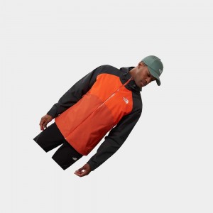 Chaqueta Softshell The North Face Stratos Hooded Hombre Rojos Naranjas Grises | 46512-IOUA