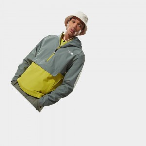 Chaqueta Softshell The North Face Waterproof Fanorak Hombre Verdes | 59372-CYKH