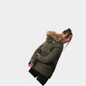 Chaquetas Aislantes The North Face Gotham Mujer Verdes | 37049-UAPE