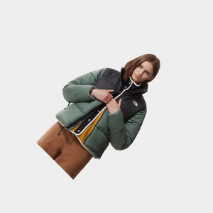 Chaquetas Aislantes The North Face Saikuru Mujer Verdes Negros | 86172-QHMN