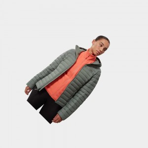 Chaquetas Aislantes The North Face Stretch Hooded Mujer Verdes | 45319-ARBS
