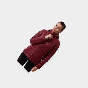 Chaquetas Aislantes The North Face Thermoball™ Eco Hooded Mujer Rojos | 85734-CRPB