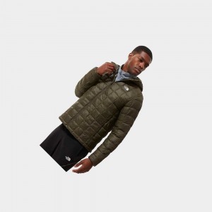 Chaquetas Aislantes The North Face Thermoball™ Eco Hooded Hombre Blancos Verdes | 65102-TAVM