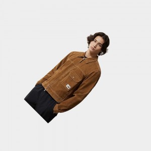 Chaquetas Aislantes The North Face Trucker Hombre Marrom Azul Marino | 34068-XBCN