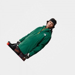 Chaquetas De Esquí The North Face Silvani Anorak Hombre Verdes | 36270-BSEQ