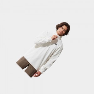 Chaquetas De Lana The North Face 100 Glacier Quarter-zip Hombre Blancos | 20643-DYNS