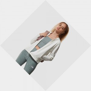 Chaquetas De Lana The North Face Active Trail Basin Zip-up Mujer Blancos | 03189-DBAY
