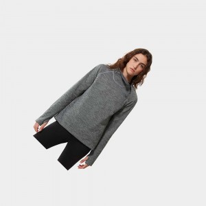 Chaquetas De Lana The North Face Canyonlands ¼ Zip Mujer Grises | 69825-QPFW