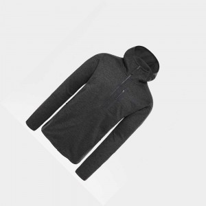 Chaquetas De Lana The North Face Canyonlands Hooded Hombre Grises Oscuro | 07314-QYAJ