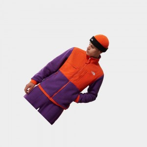 Chaquetas De Lana The North Face Denali 2 Hombre Rojos Morados Naranjas | 31984-DJMX