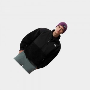 Chaquetas De Lana The North Face Platte Sherpa ¼ Zip Hombre Negros | 34681-XEKU