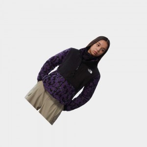 Chaquetas De Lana The North Face Printed Denali 2 Mujer Morados Leopardo | 85264-NCBX