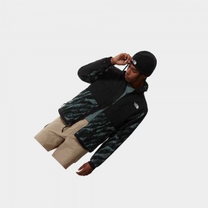 Chaquetas De Lana The North Face Printed Denali 2 Hombre Verdes | 69701-QSGO