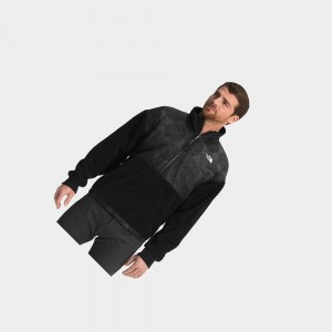 Chaquetas De Lana The North Face Printed Platte Sherpa Hombre Negros | 93871-SHPV