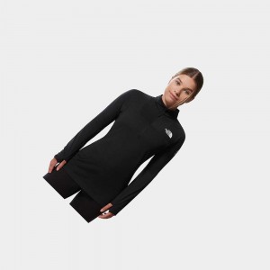 Chaquetas De Lana The North Face Summit Dot Fleece 1/2 Zip Baselayer Mujer Negros | 30467-URGC