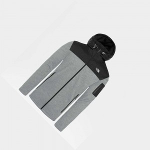 Chaquetas De Lana The North Face Tech Emilio Hooded Hombre Negros Grises | 57492-UXQN