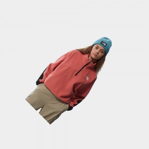 Chaquetas De Lana The North Face Tka Kataka 1/4 Zip Mujer Rosas | 18264-LGHF