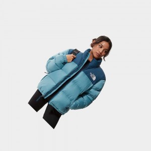 Chaquetas De Plumas The North Face 1996 Retro Nuptse Mujer Azules | 93604-KDBP