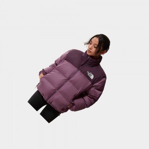Chaquetas De Plumas The North Face 1996 Retro Nuptse Mujer Negros Morados | 60127-TOFX