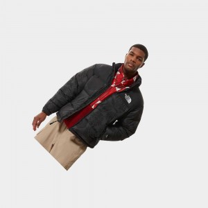 Chaquetas De Plumas The North Face 1996 Printed Retro Nuptse Hombre Negros | 35608-OIUC