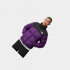 Chaquetas De Plumas The North Face 1996 Retro Nuptse Packable Hombre Morados | 08356-WZCD