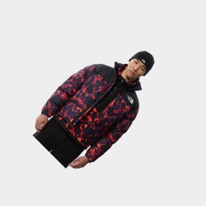 Chaquetas De Plumas The North Face 1996 Printed Retro Nuptse Hombre Negros Camuflados | 68743-WGHB