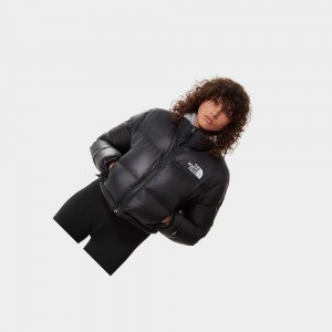 Chaquetas De Plumas The North Face Nuptse Short Mujer Negros | 31429-NSTR