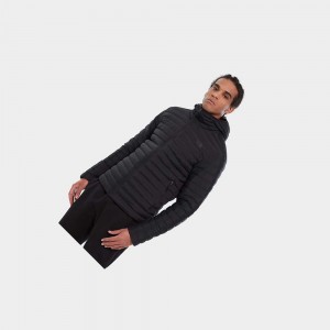Chaquetas De Plumas The North Face Stretch Hooded Hombre Negros | 24568-FWRI