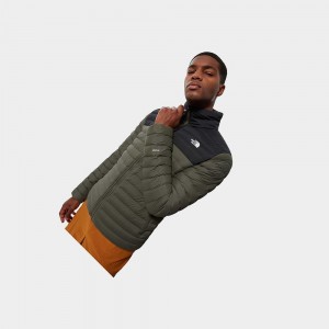 Chaquetas De Plumas The North Face Stretch Hombre Verdes Negros | 96072-ZUFM