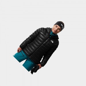 Chaquetas De Plumas The North Face Summit Hooded Mujer Negros | 48326-QLPV