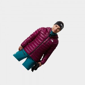 Chaquetas De Plumas The North Face Summit Hooded Mujer Morados | 76935-HLND