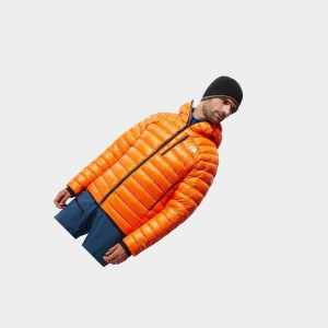 Chaquetas De Plumas The North Face Summit Hooded Hombre Rojos Naranjas | 85914-CXUI