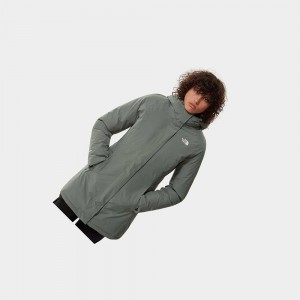Chaquetas Parka The North Face Brooklyn Mujer Verdes | 71365-ABVX