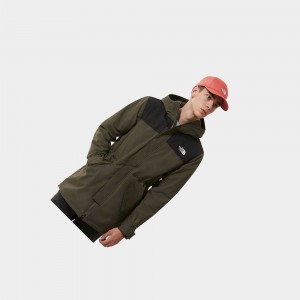 Chaquetas Parka The North Face City Breeze Rain Hombre Verdes Negros | 30189-ZWEU