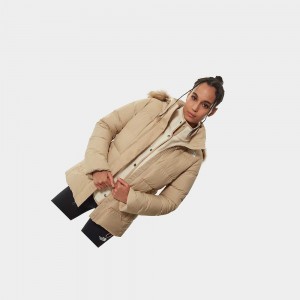 Chaquetas Parka The North Face Gotham Jacket Mujer Kaki | 83762-IQEH