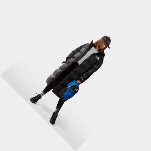 Chaquetas Parka The North Face Nuptse Belted Long Mujer Negros | 40526-HDNM