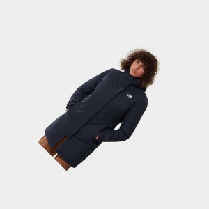 Chaquetas Parka The North Face Zaneck Mujer Azul Marino | 23517-WYMX