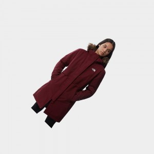 Chaquetas Parka The North Face Zaneck Mujer Rojos | 97432-WLOK