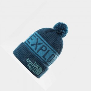 Gorro The North Face Retro Tnf Pom Hombre Azules | 45362-VLCK