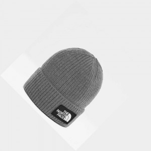Gorro The North Face Tnf Logo Box Cuffed Hombre Grises | 84531-AZXE
