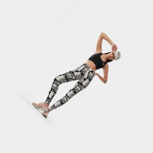 Leggins The North Face Distorted Logo Mujer Rosas | 68204-XQPI